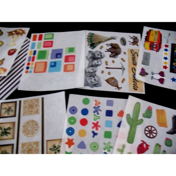 Creative Memories Lot Stickers, Great Lengths Chalet, Snap Pack, Lines, Pastels - Picture 9 of 16